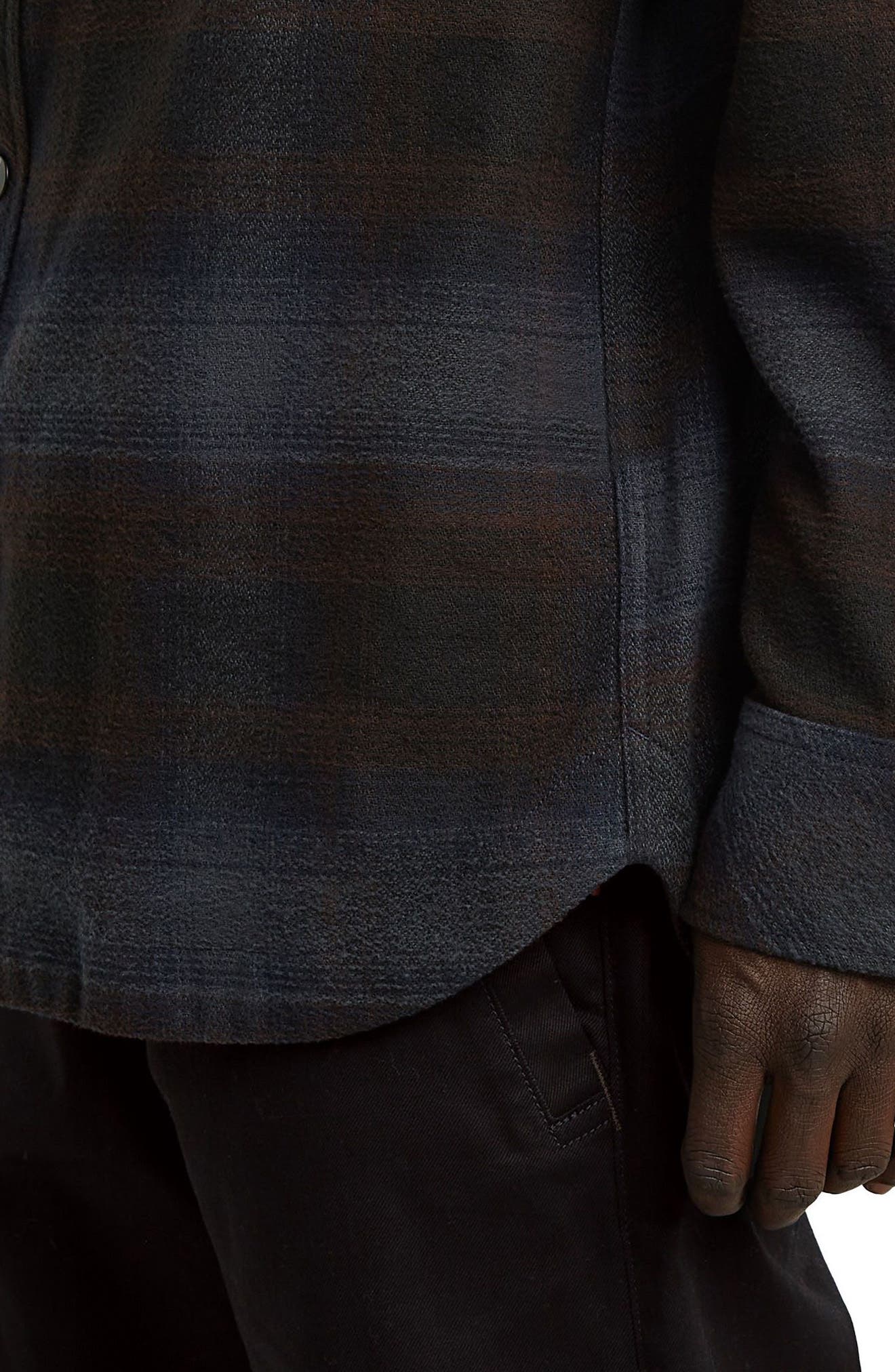 GPO Plaid Cotton Snap-Up Overshirt - image 2