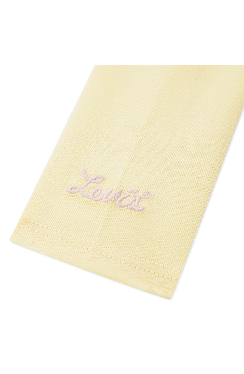 Levi's Bodysuit & Two-Tone Denim Dress Set, Alternate, color, Mellow Yellow