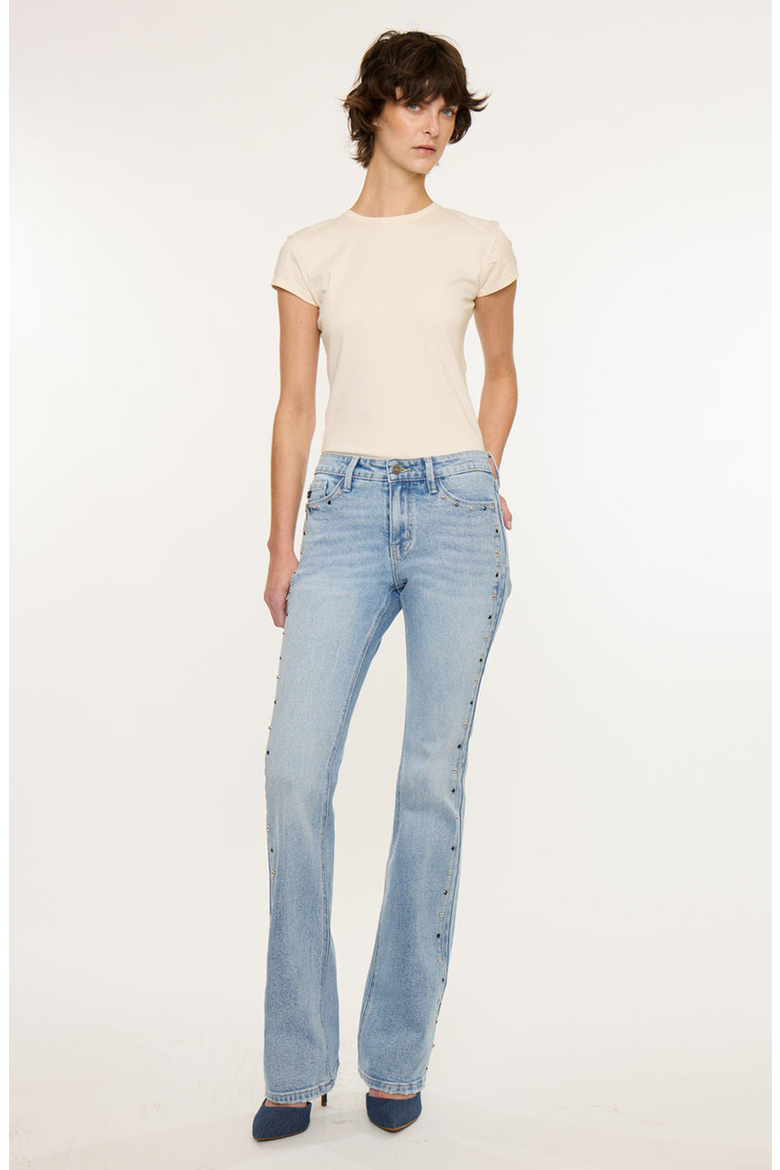 Linda Mid Rise Bootcut Jeans, Alternate, color, Medium Light