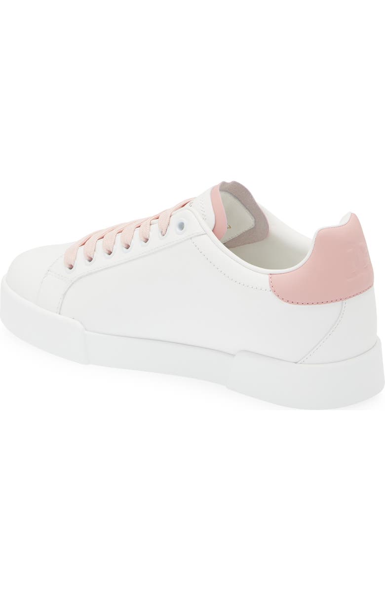 Dolce&Gabbana Portofino Sneaker, Alternate, color, Bianco/ Rosa