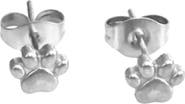 DLORIA Pawfect Mini Paw Print Stud Earrings