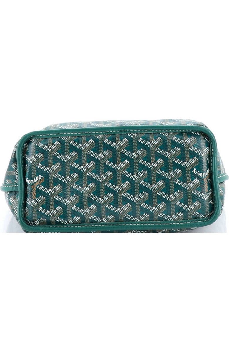 Pre-Owned Goyard Anjou Reversible Tote Coated Canvas Mini, Alternate, color, Green