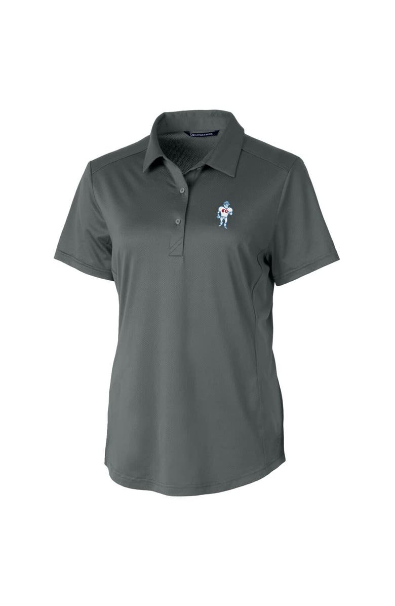 Cutter & Buck Women's Cutter & Buck Steel Houston Oilers Throwback Logo Prospect Textured Stretch Polo, Alternate, color, 