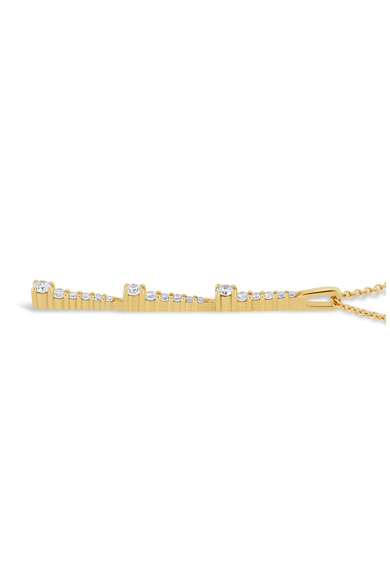 Audrey 18K Gold Diamond Bar Pendant Necklace, Alternate, color, 18K GOLD