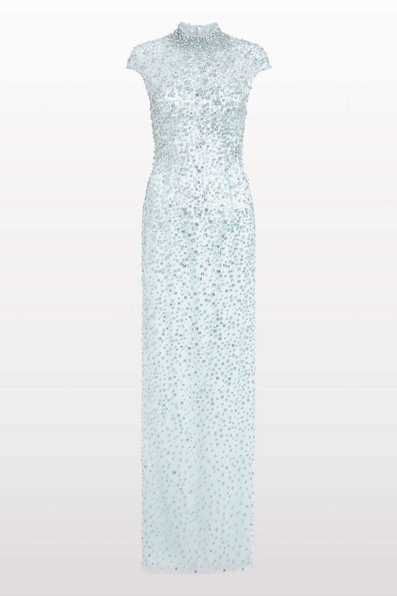 Treasure Beaded Maxi Dress, Main, color, Alice Blue
