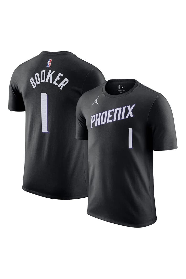 Unisex Jordan Brand Devin Booker Black Phoenix Suns Name & Number T-Shirt - Statement Edition, Main, color, Black