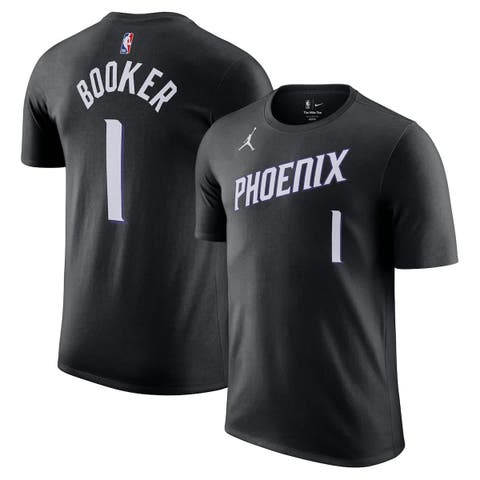 Unisex Jordan Brand Devin Booker Black Phoenix Suns Name & Number T-Shirt - Statement Edition