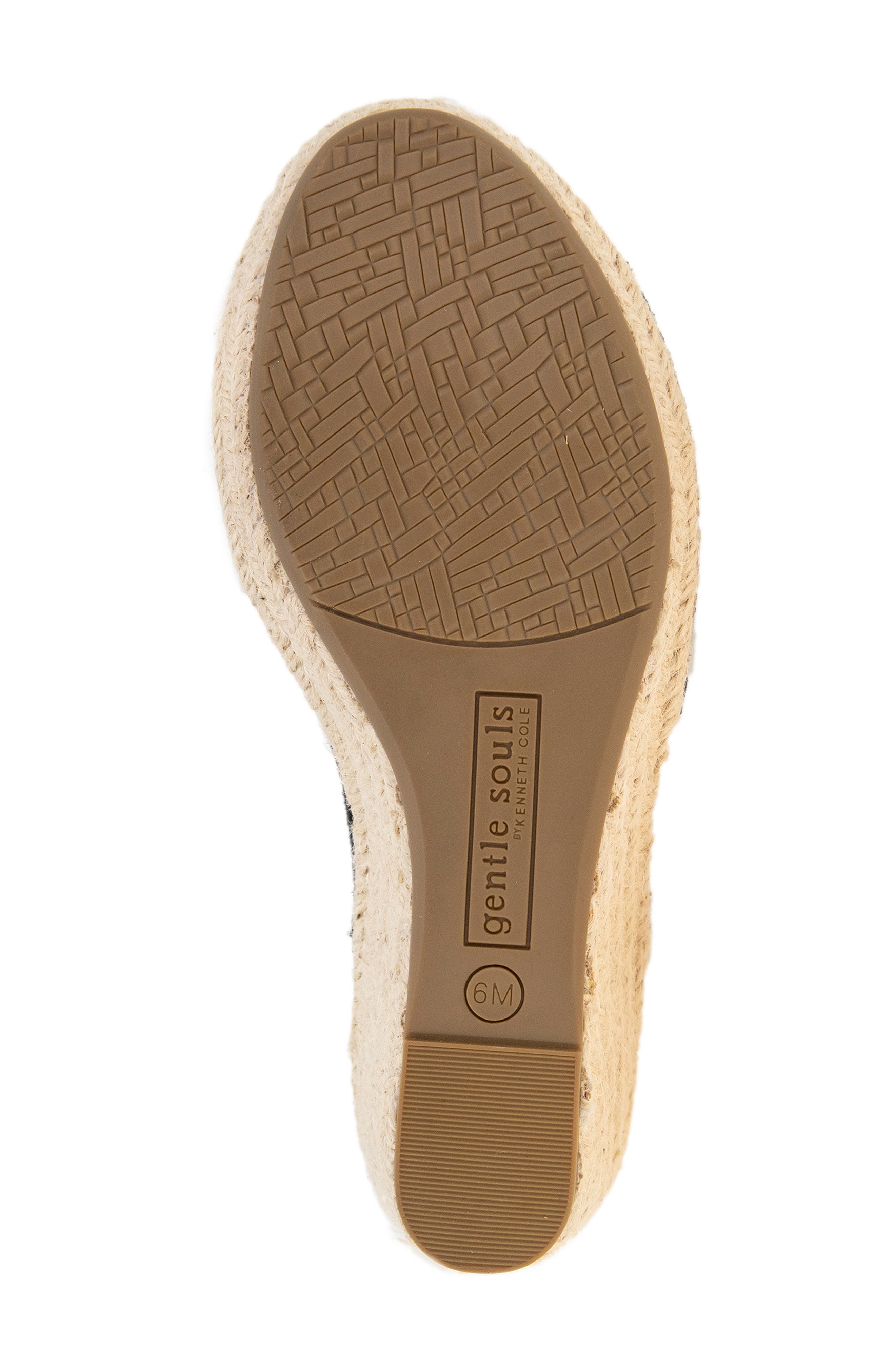 Gentle Souls Cody Espadrille Wedge Sandal, Alternate, color, Black