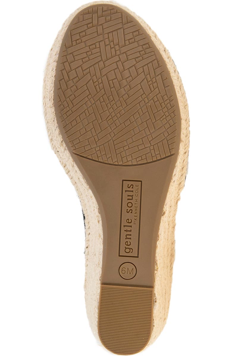 Gentle Souls Cody Espadrille Wedge Sandal, Alternate, color, Black