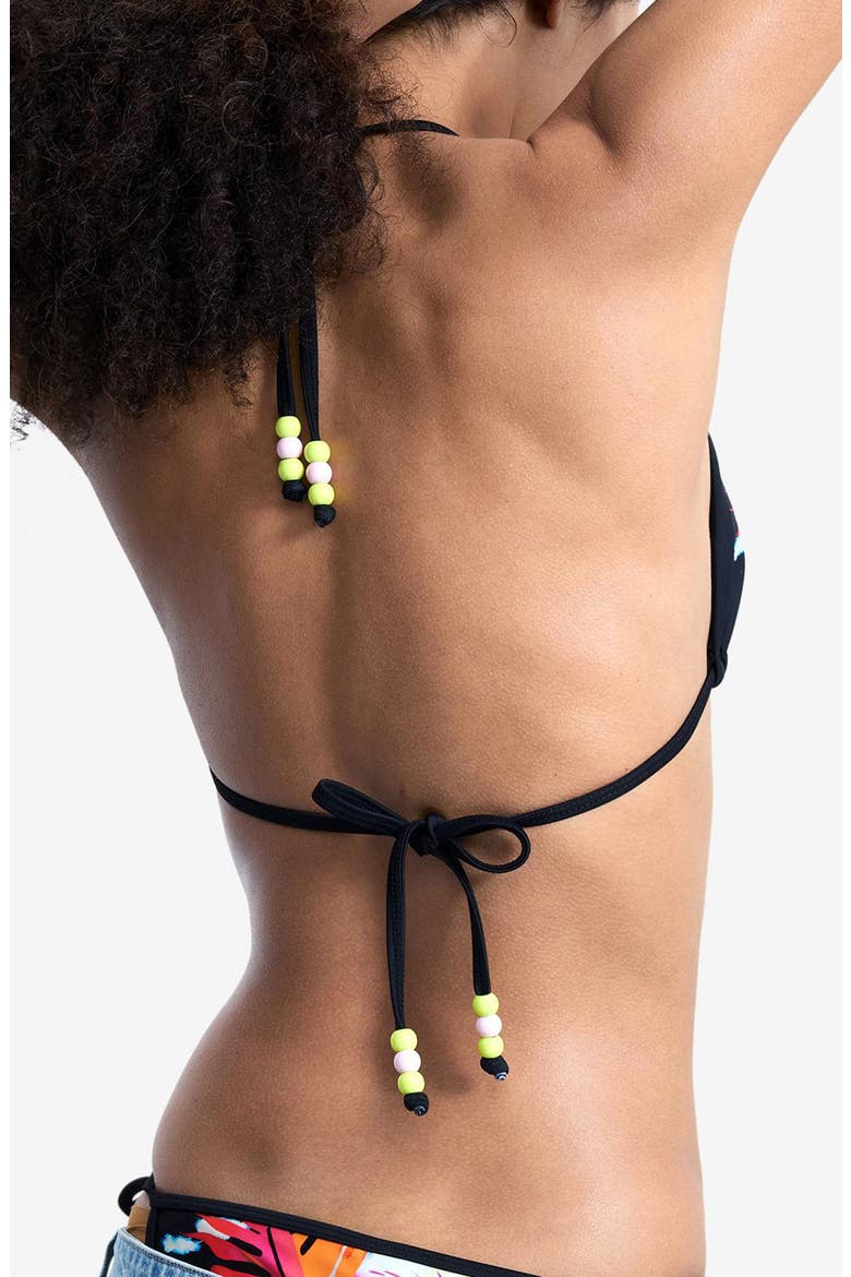 Daiquiri Triangle Bikini Top, Alternate, color, BLACK