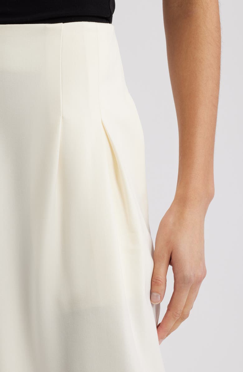 WAYF Mischa Clean Waist Pleated Wide Leg Pants, Alternate, color, Cream