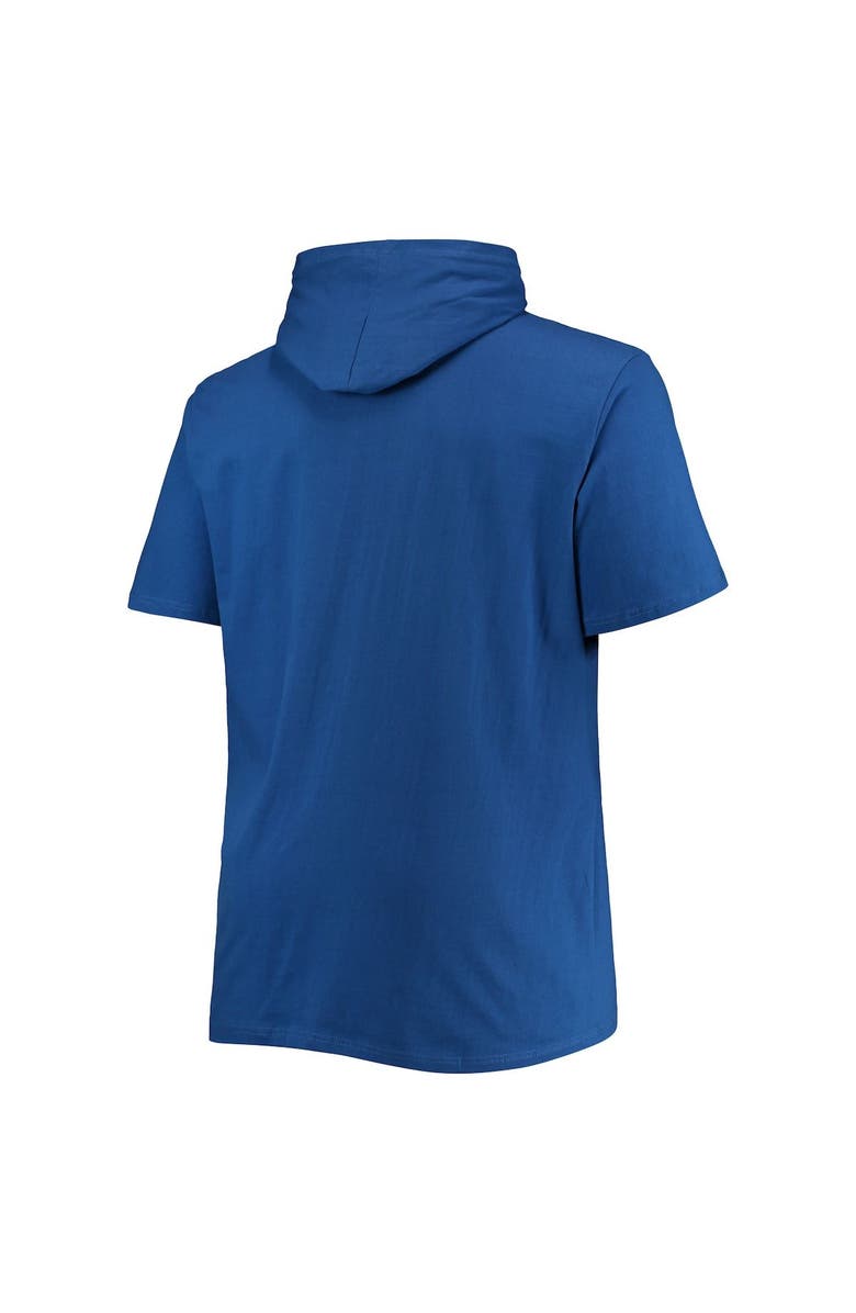 PROFILE Men's Royal New York Mets Big & Tall Jersey Short Sleeve Pullover Hoodie T-Shirt, Alternate, color,