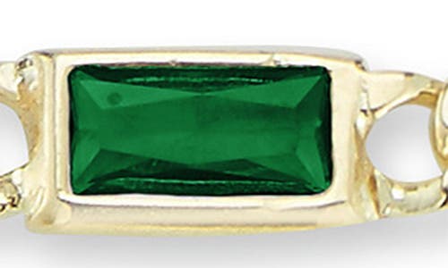 Chloe & Madison Chloe And Madison Cubic Zirconia Curb Bracelet In Gold