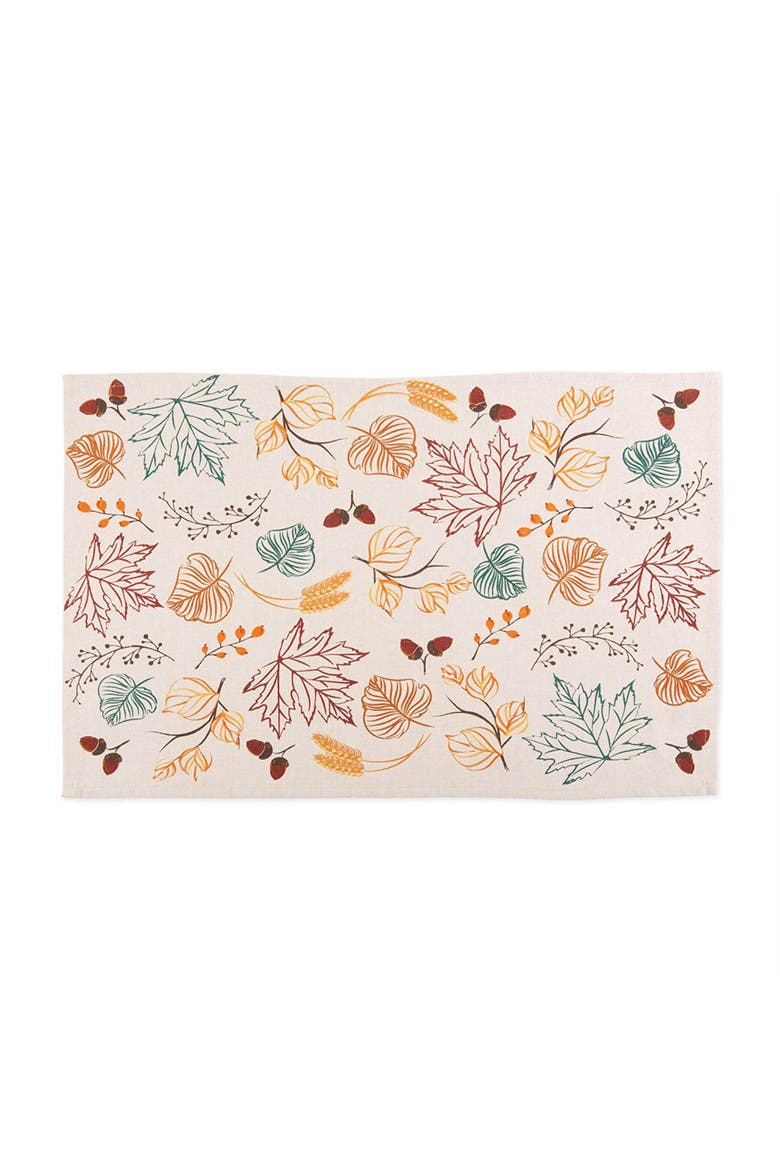 Autumn Leaves Printed Dishtowel Set/2, Alternate, color, Autumn Leaves