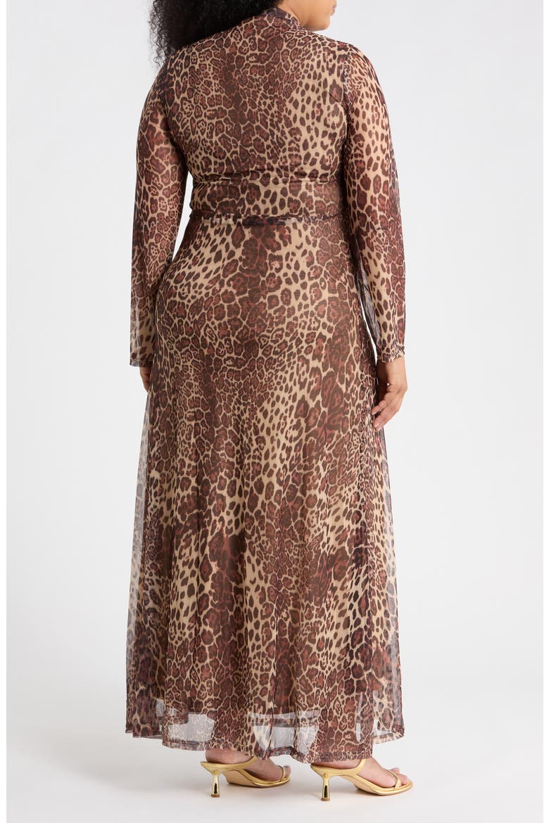 Leopard Jersey Dress, Alternate, color, LEOPARD