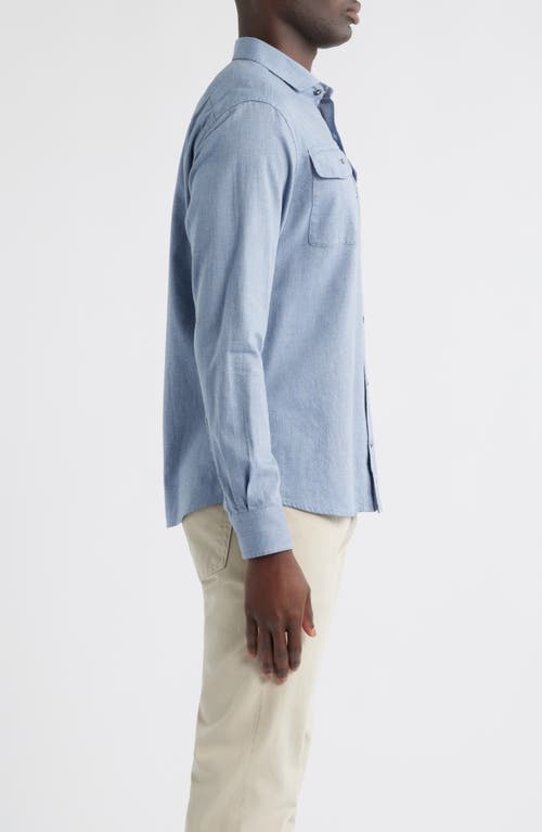 Johnnie-o Alpond Hangin' Out Cotton Button-up Shirt In Blue