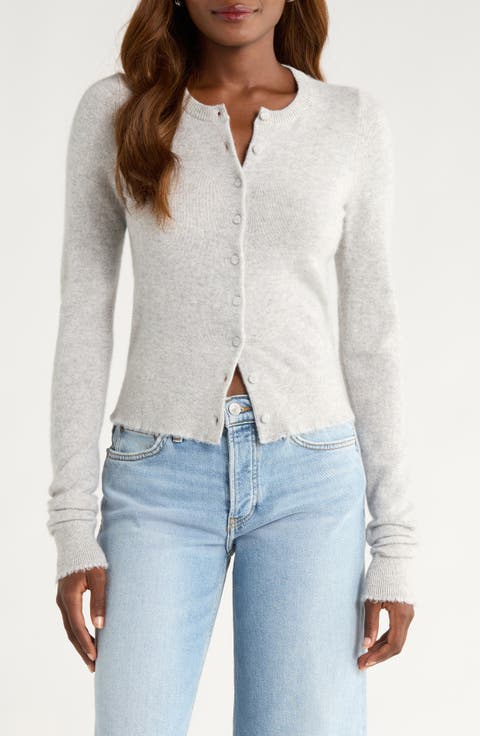 Cashmere Crewneck Cardigan