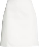 Akris High Waist Double Face Cotton & Silk Skirt