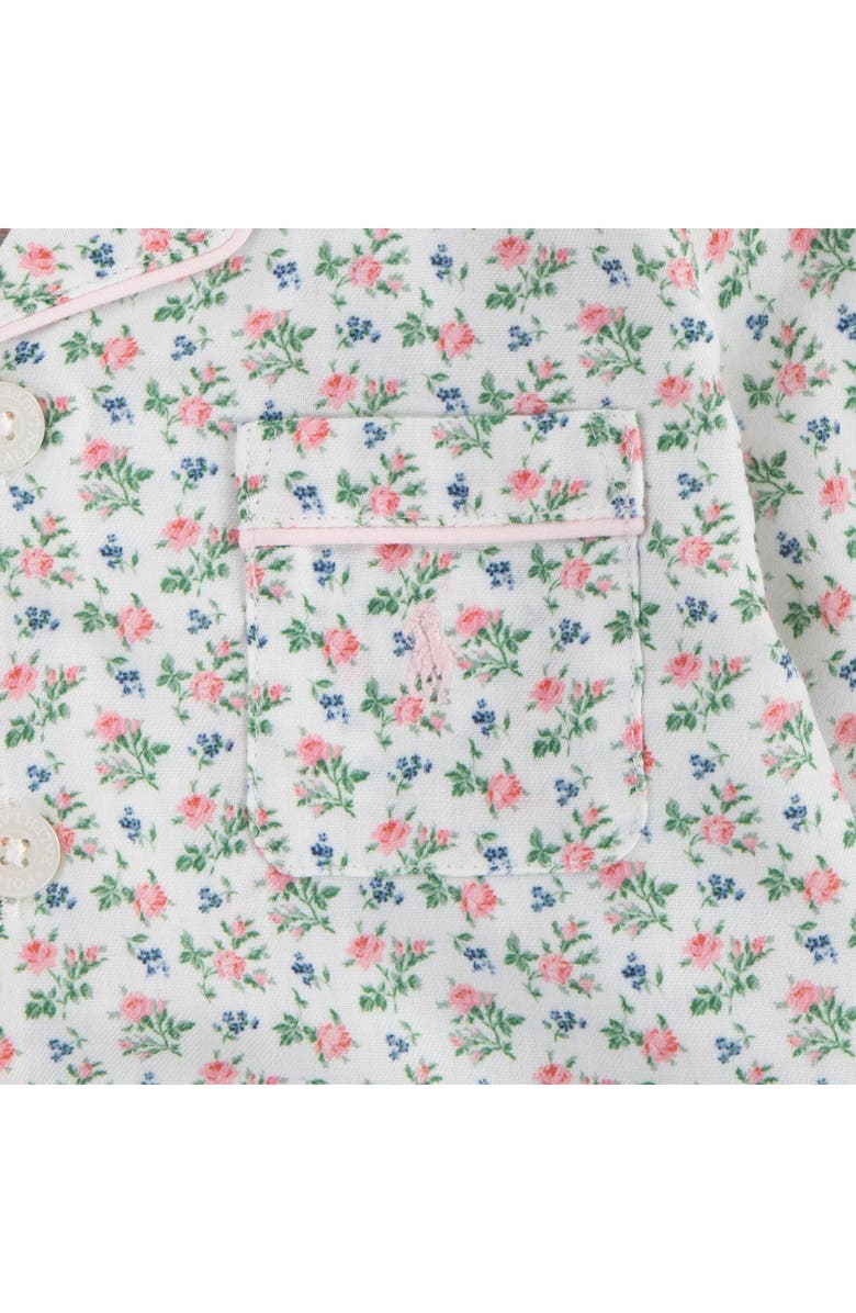 POLO Kids' Fitted Two-Piece Pajamas, Alternate, color, Cloud Dancer