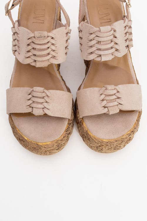 Forever & Always Shoes Olien Suede Leather Platform Espadrilles