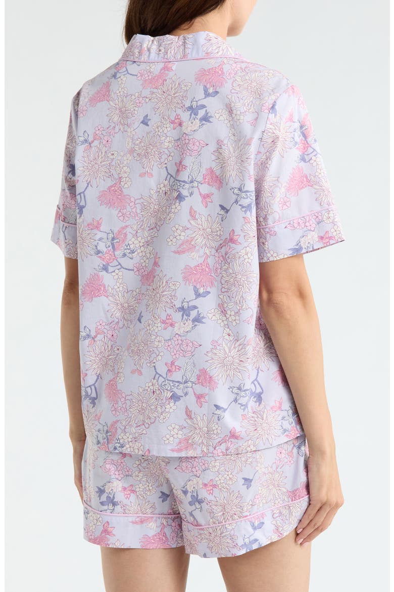 Classic Short Cotton Pajamas, Alternate, color, PURPLE WILD FLOWER