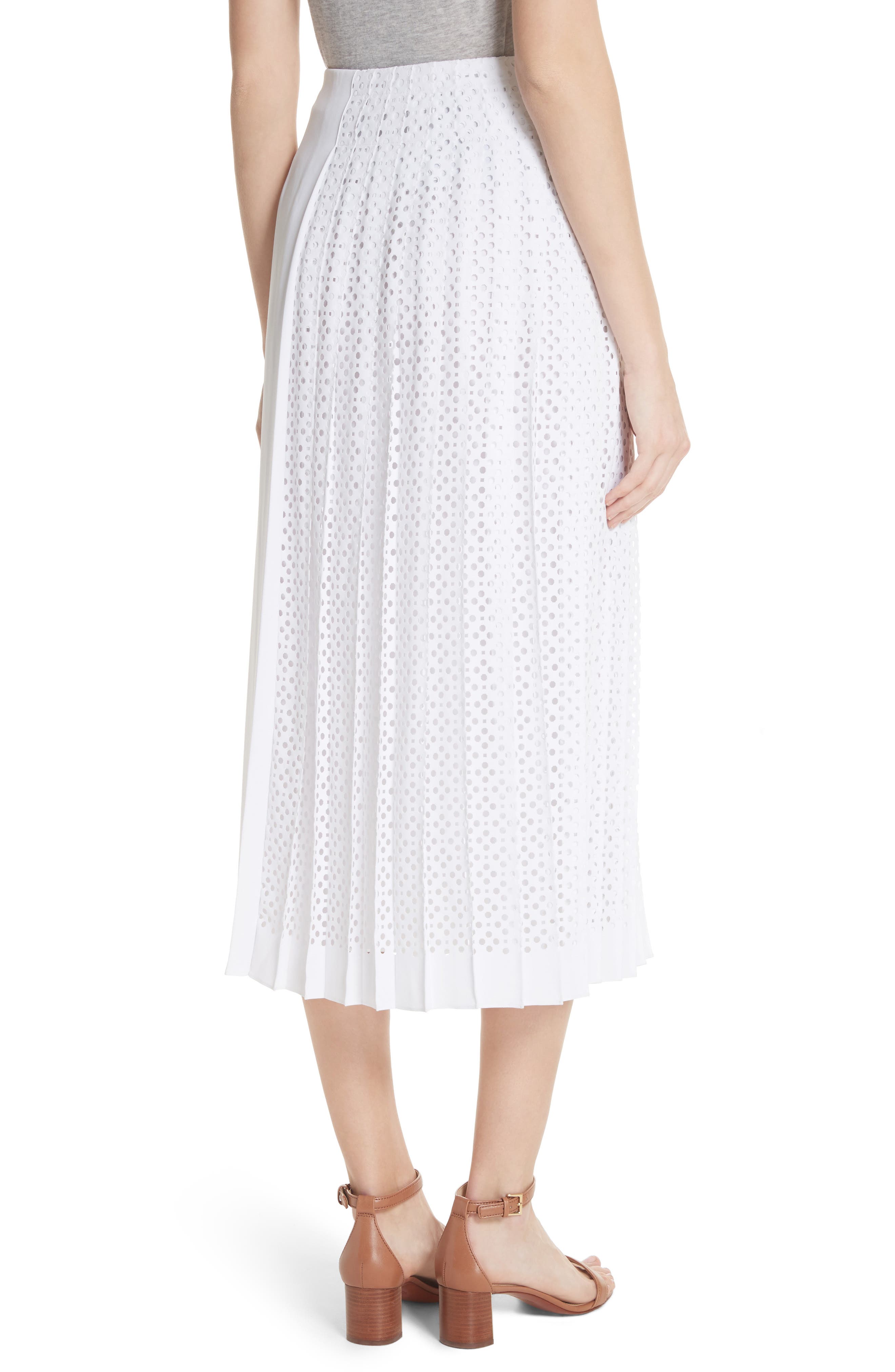 Tory Burch Carine Eyelet Midi Skirt (Women) | Nordstrom