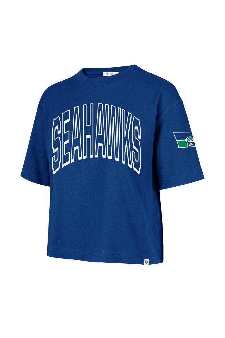 Women's '47 Royal Seattle Seahawks Call Out Reed City T-Shirt, Alternate, color, Royal