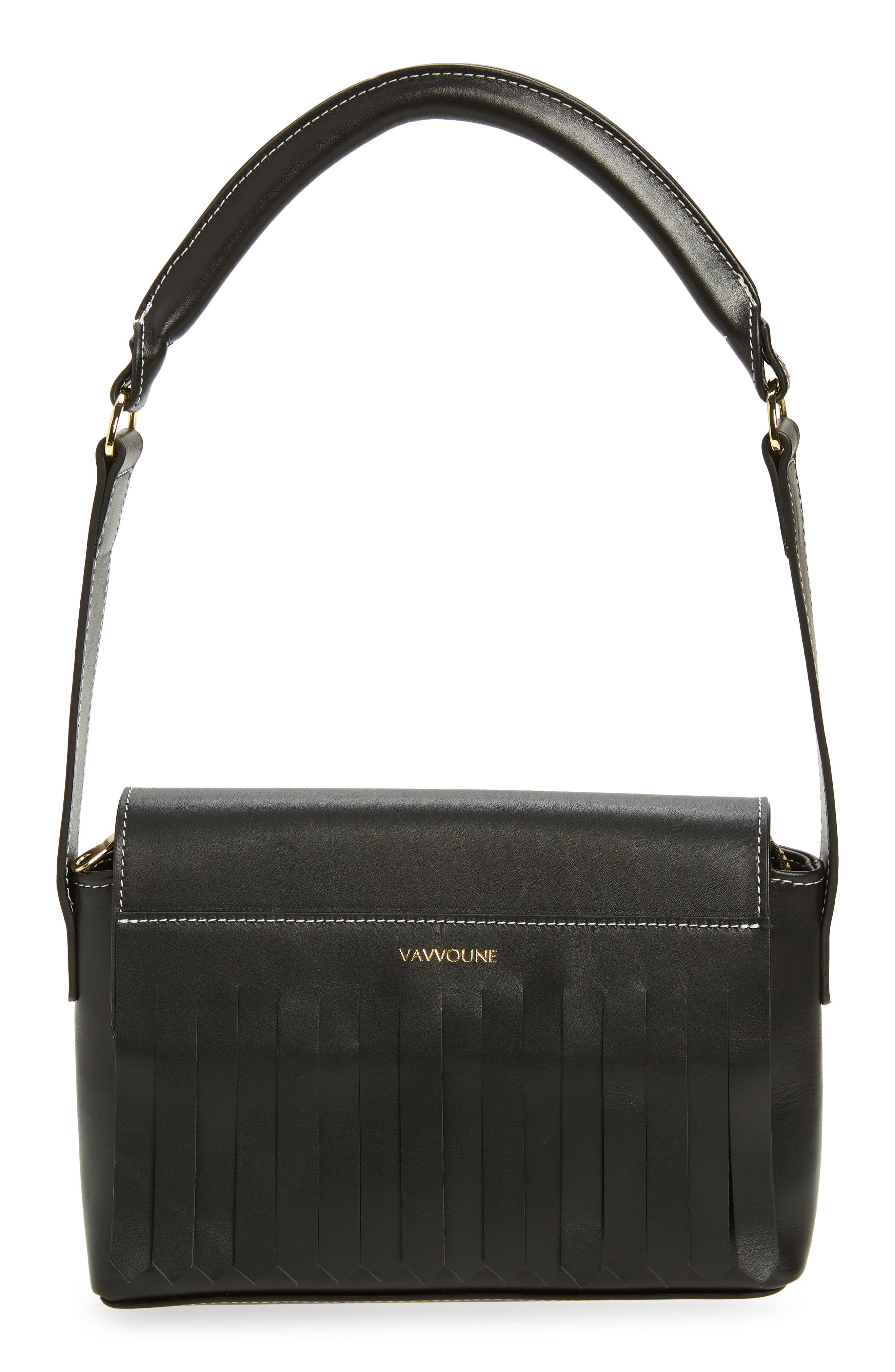 Vavvoune Claret Leather Bag, Main, color, 