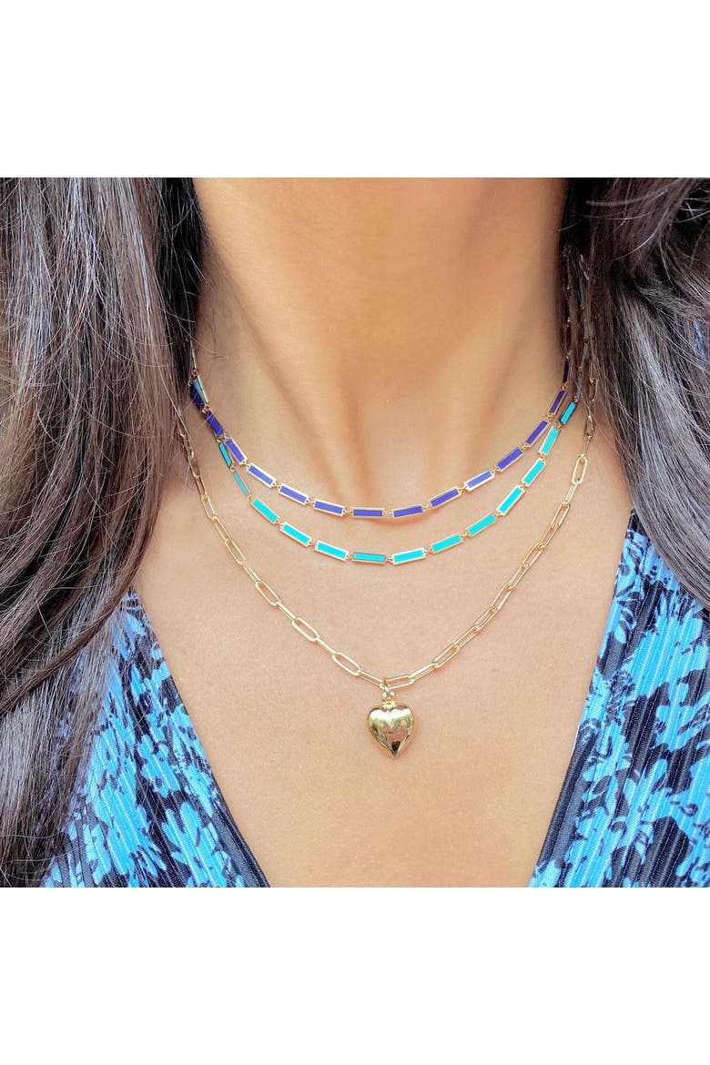Lapis Bar Necklace, Alternate, color, Lapis
