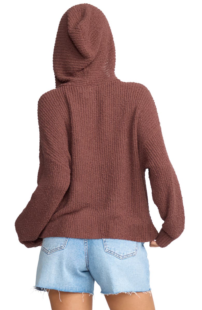 Billabong Hot Beachin' Hooded Sweater, Alternate, color, Espresso Brown