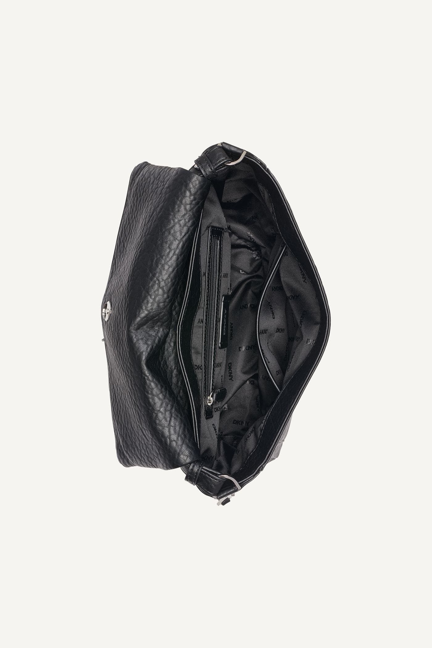 DKNY Taryn Messenger, Alternate, color, Black/Silver