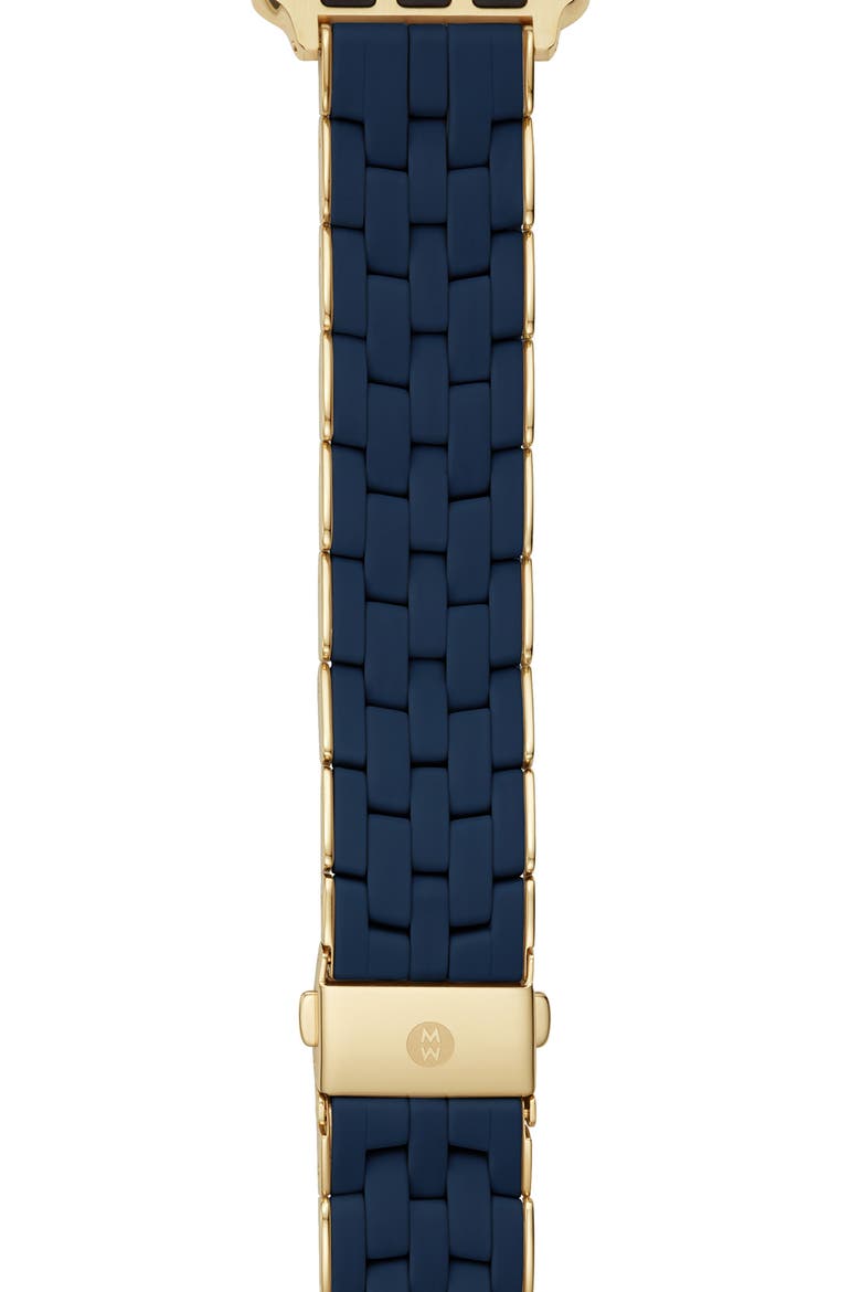 Silicone 20mm Apple Watch® Bracelet Watchband, Main, color, ZDNUNAVY