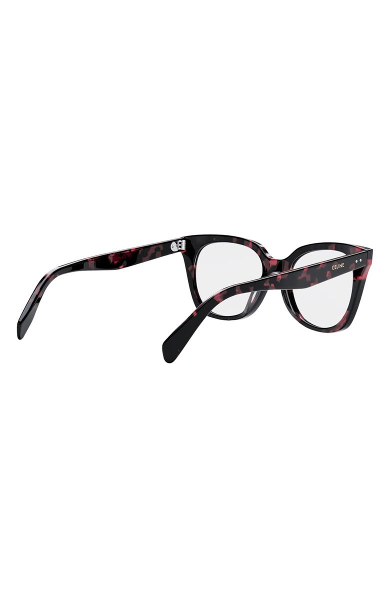 CELINE Thin 2 Dots 52mm Cat Eye Optical Glasses, Alternate, color, 