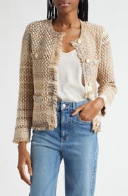 Veronica Beard Sariyah Cotton Blend Knit Jacket