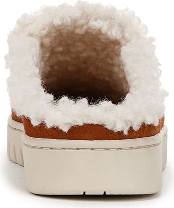 Uptown Faux Shearling Mule
