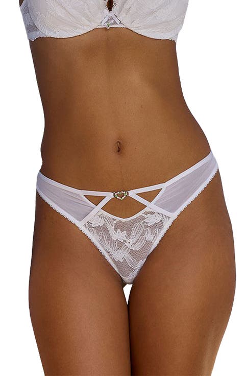 Rhinestone Lace Push Up Bra