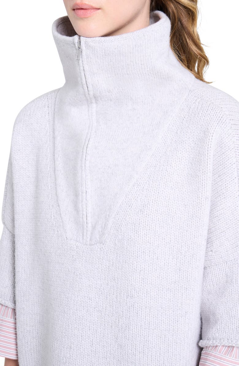 TWP In the Morning Half Zip Cashmere Sweater, Alternate, color,