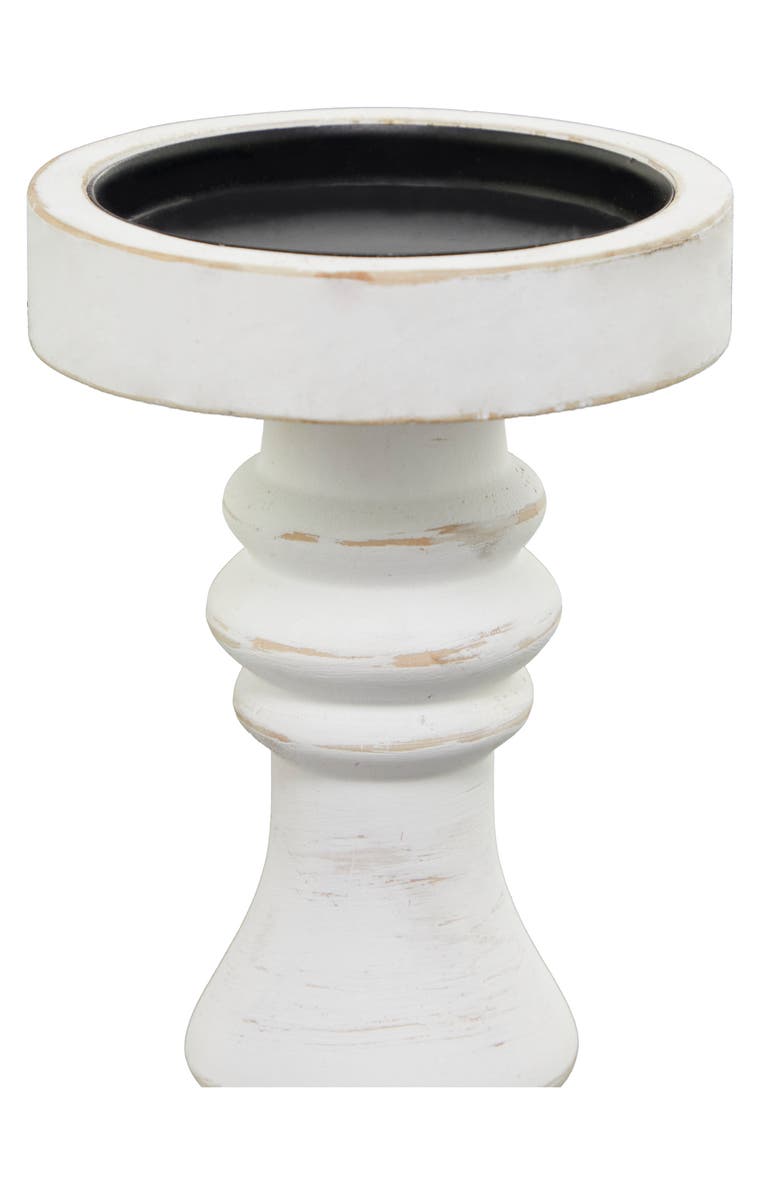 Novogratz White Wood 2-Piece Candleholder Set, Alternate, color, 