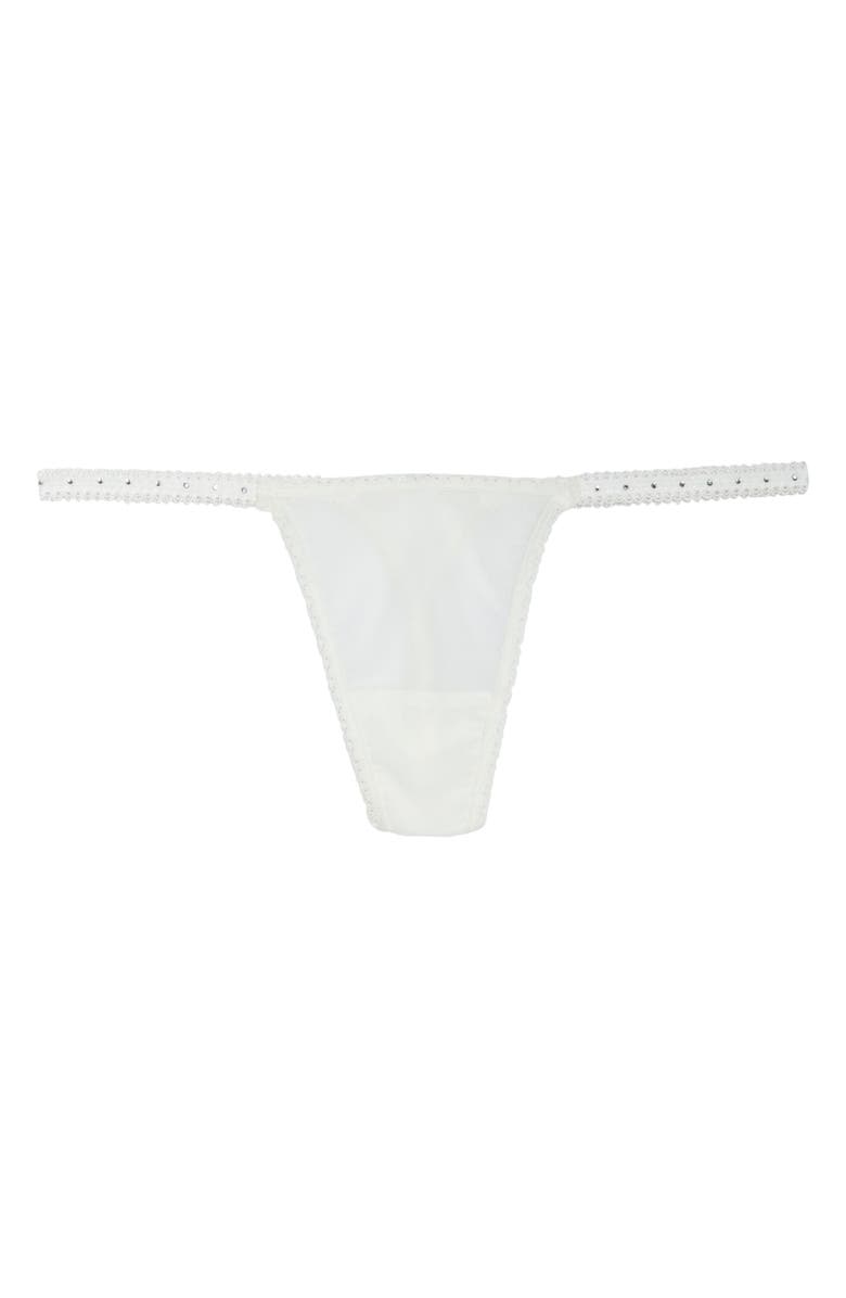 Hanky Panky Mesh & Rhinestone G-String Thong, Alternate, color, 