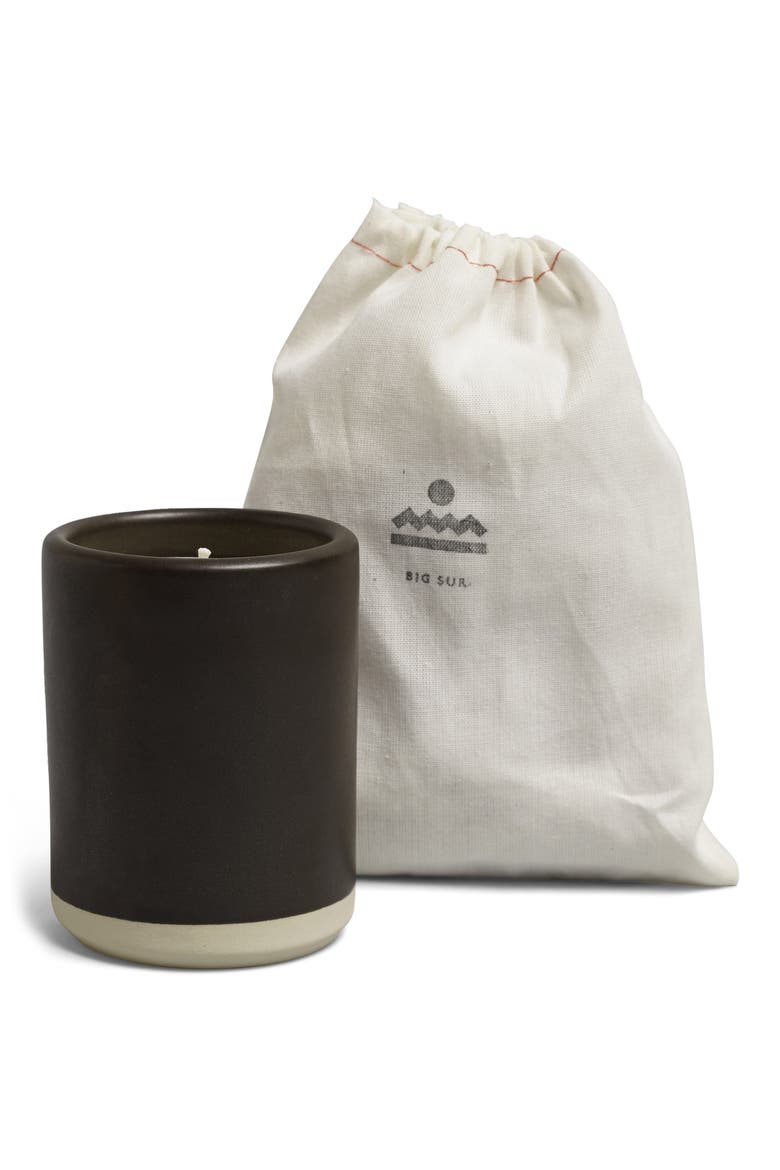 Big Sur Ceramic Candle, Alternate, color, MATTE BLACK