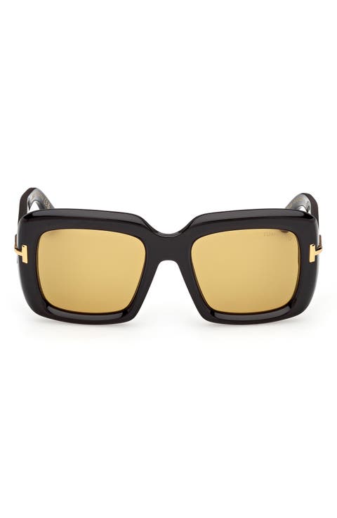 53mm Square Sunglasses