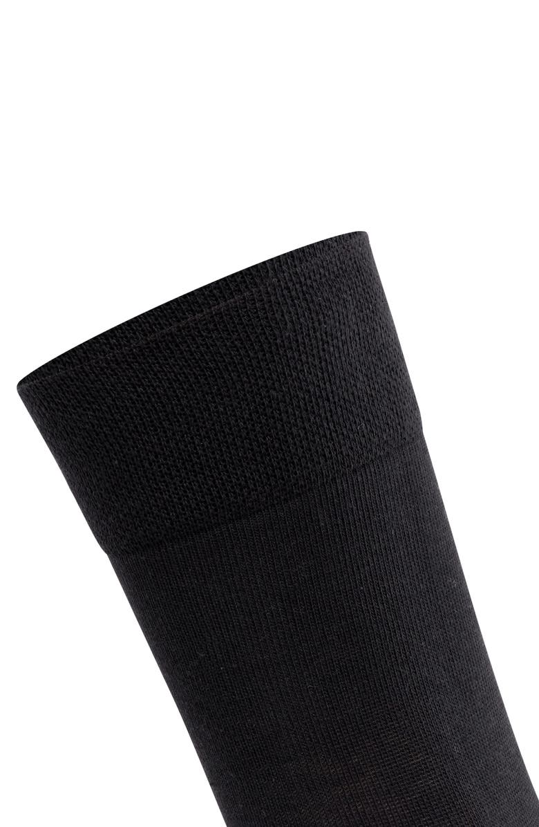 Falke Sensitive London Cotton Blend Socks, Alternate, color, Black