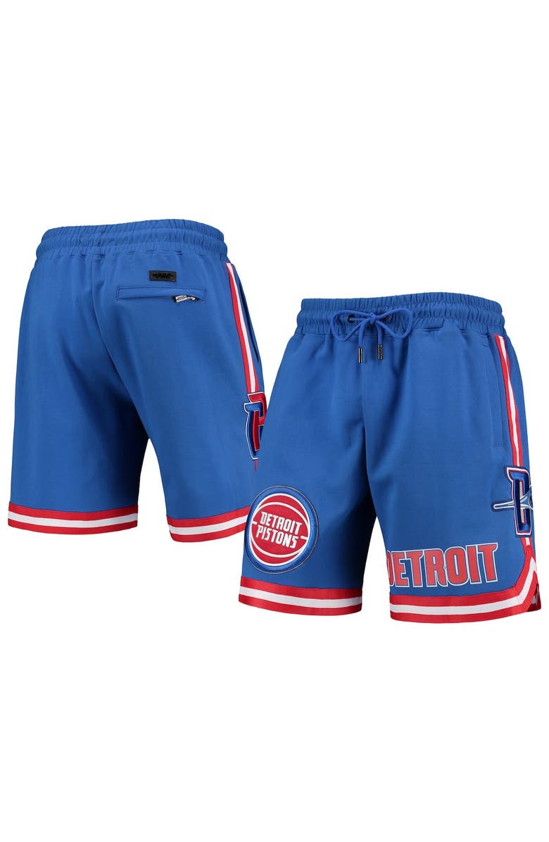 PRO STANDARD Men's Pro Standard Blue Detroit Pistons Chenille Shorts, Main, color, 
