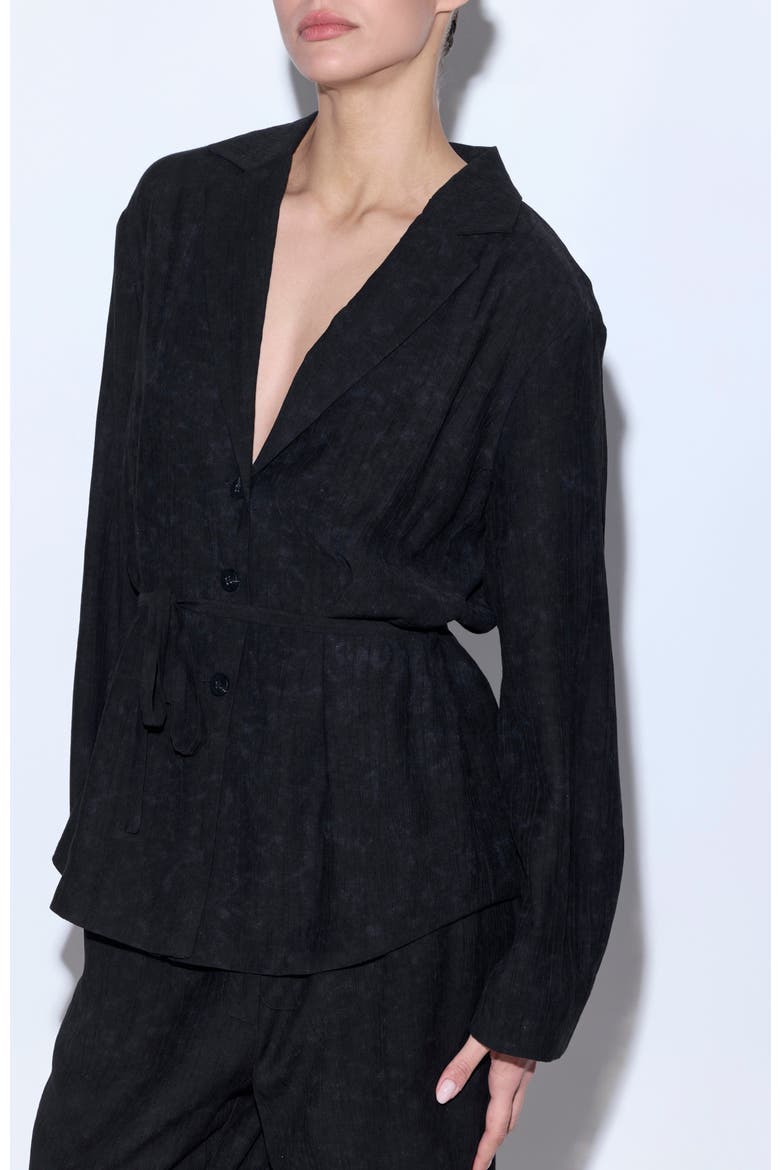 Lightweight Textured Jacket, Alternate, color, Black