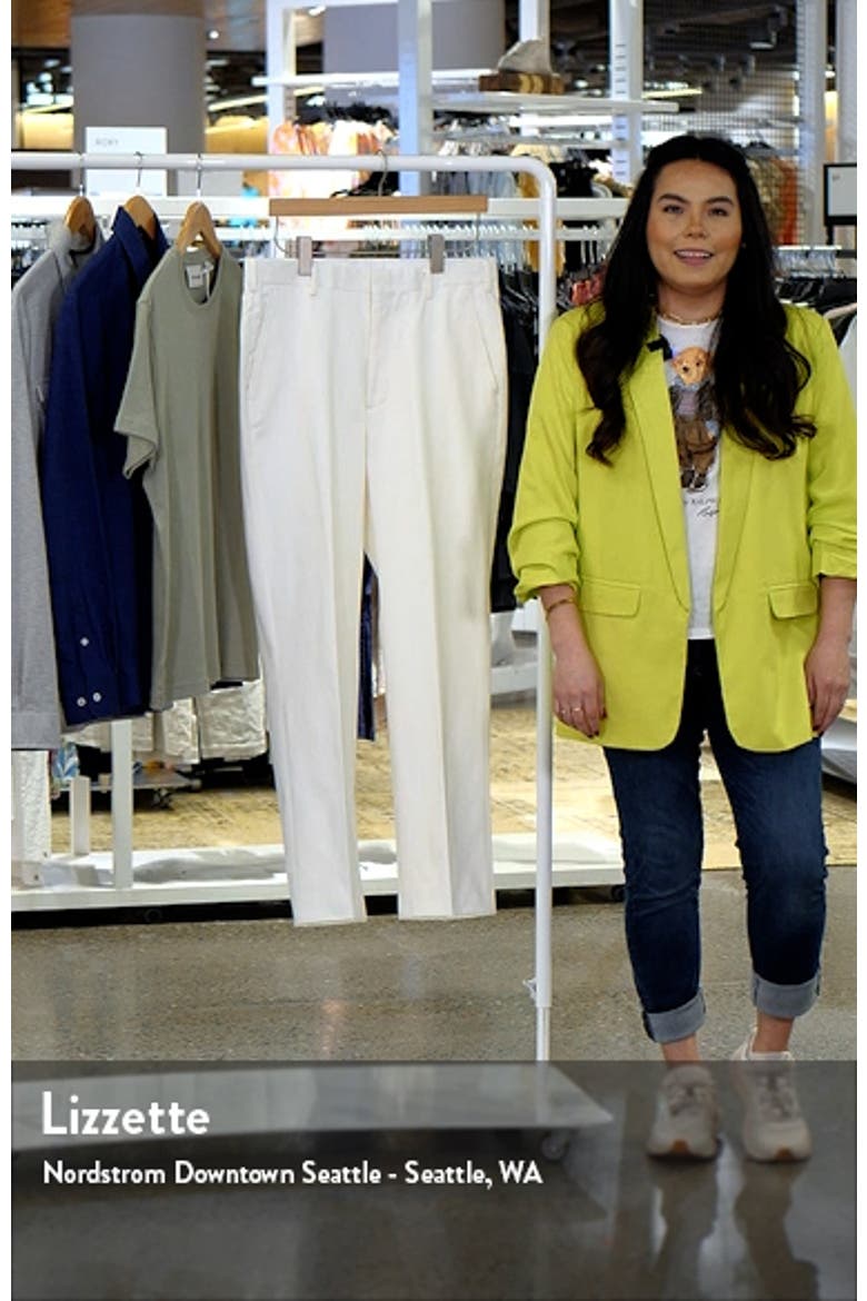 Flat Front Classic Fit Cotton Dress Pants video