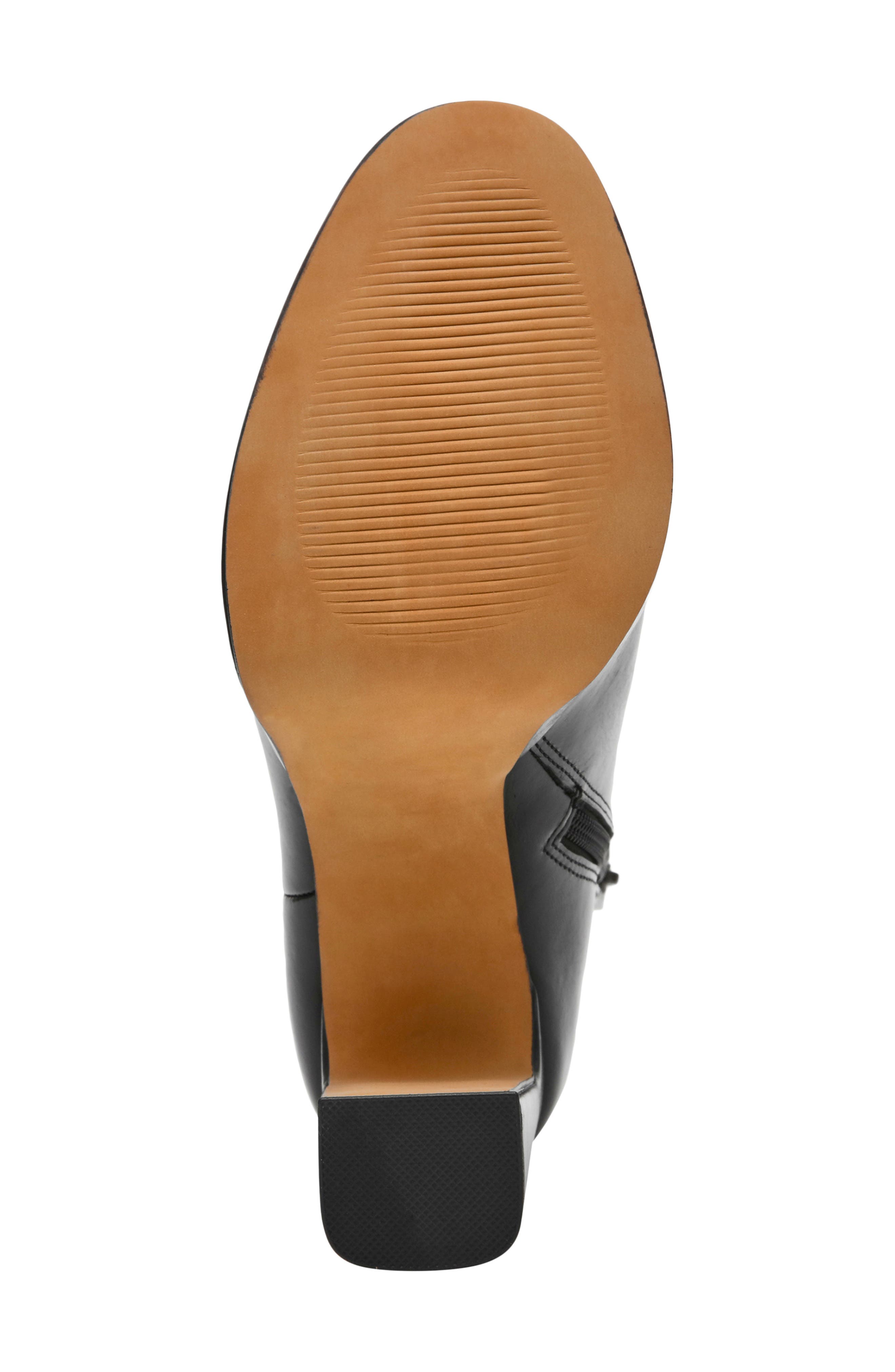 Lochlan Leather Platform Bootie, Alternate, color, BLACK LEATHER