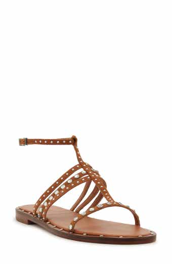 Schutz Isidora Studded Ankle Strap Sandal
