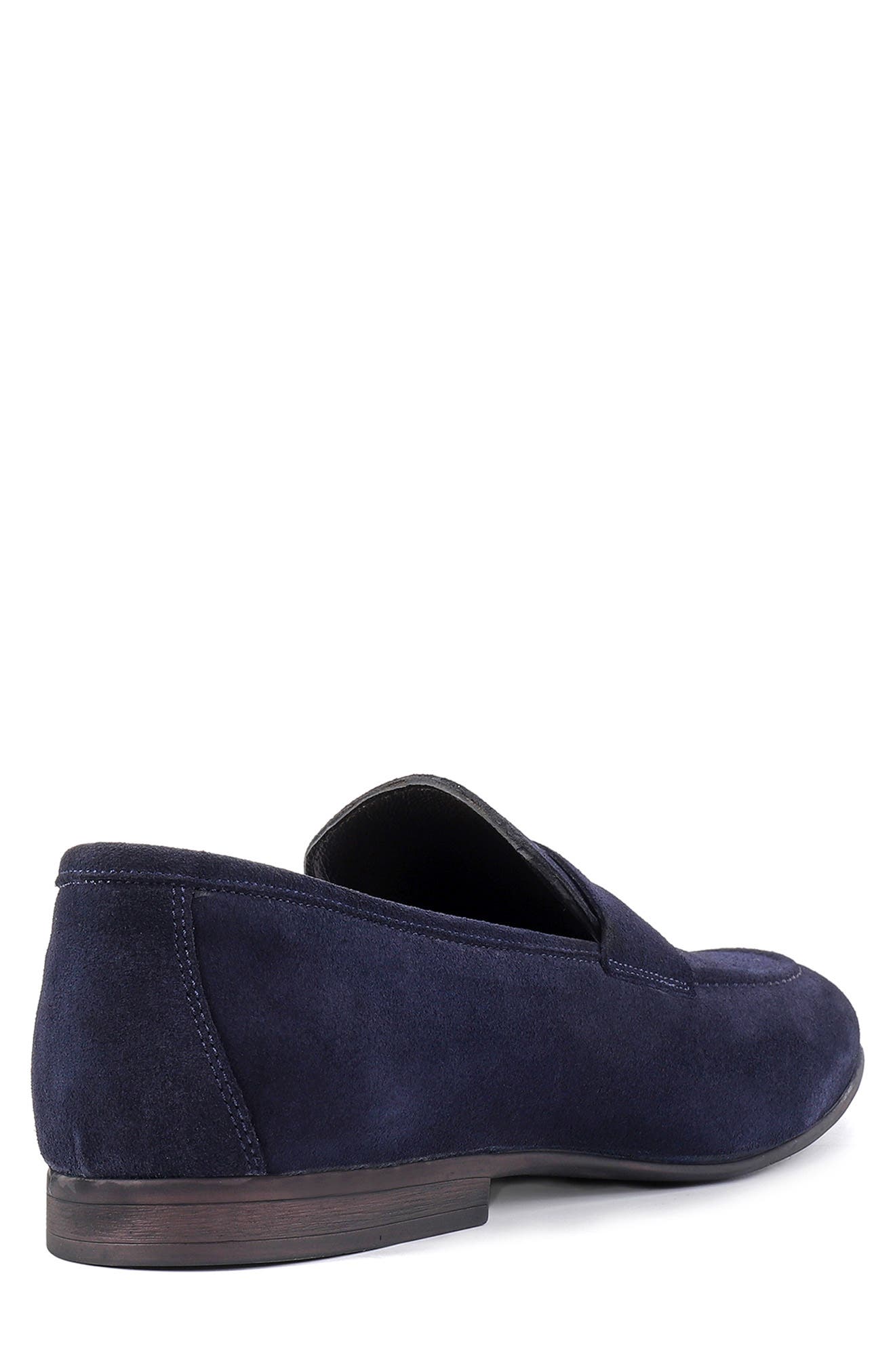 Largo Penny Loafer, Alternate, color, NAVY BLUE