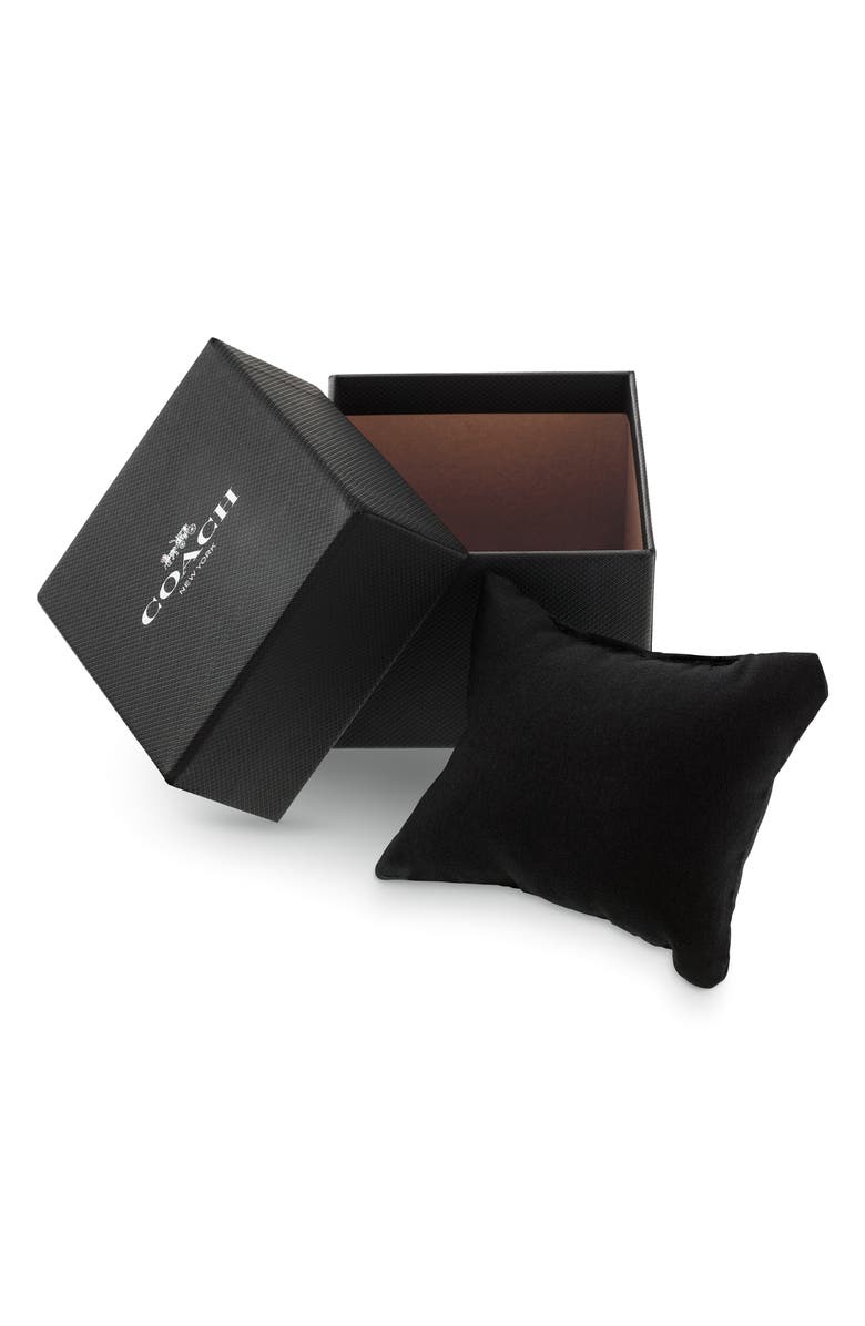 COACH Charter Chronograph Bracelet Watch, 39mm, Alternate, color, Black Ip