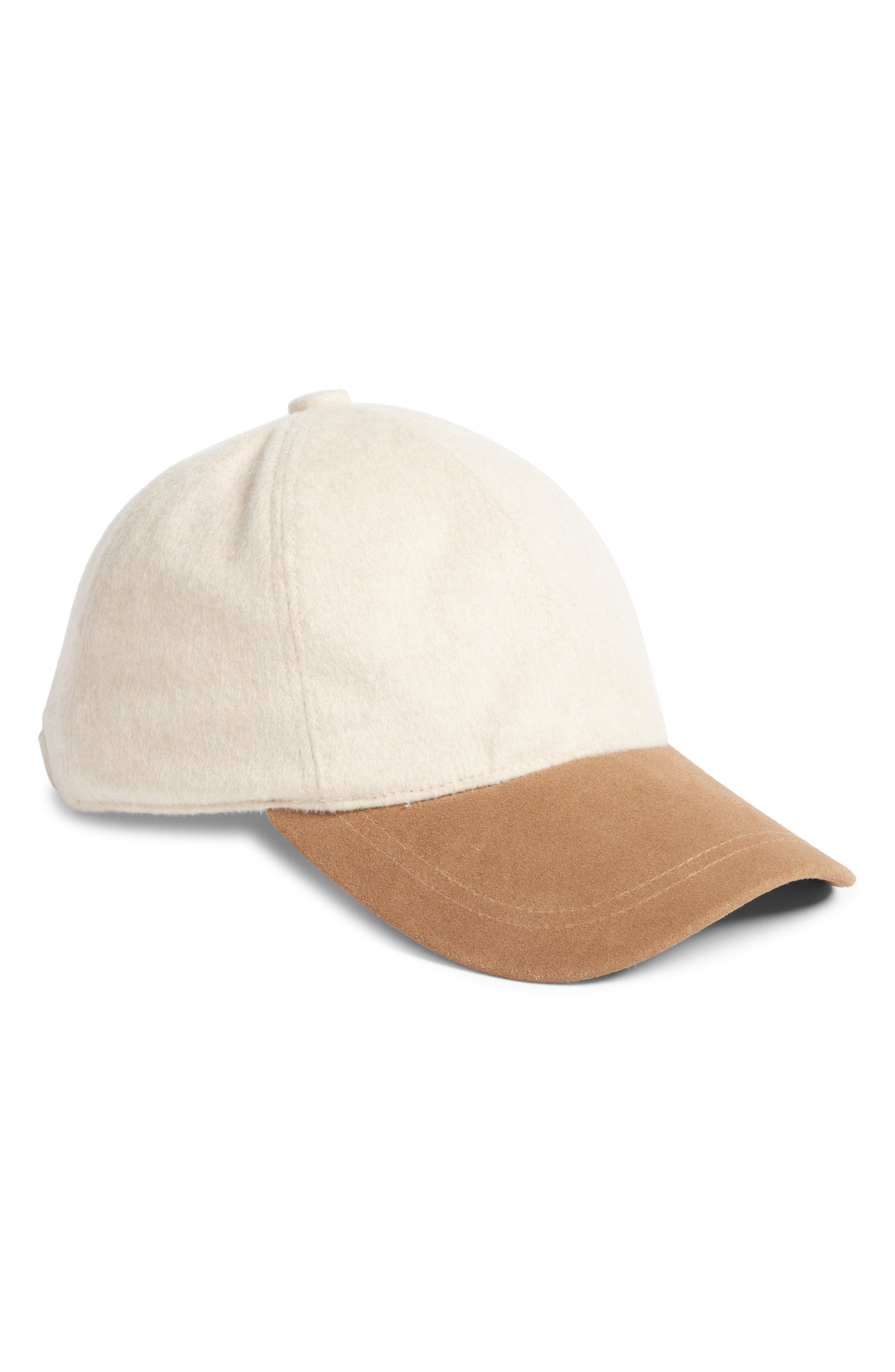 Nordstrom Wool & Cashmere Adjustable Baseball Cap